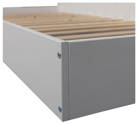 Białe łóżko jednoosobowe z litego drewna sosnowego bez stelaża 90x200 cm Carter – WOOOD