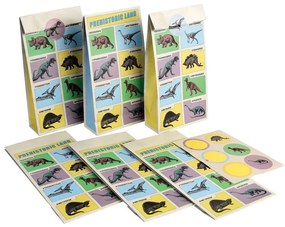 Torebki prezentowe zestaw 6 szt. 5x12 cm Prehistoric Land – Rex London