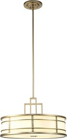 Feiss FE-FUSION-P-L-PNBR - Żyrandol na pręcie FUSION 3xE27/40W/230V złoty