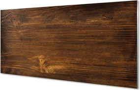 Panel szklany do Kuchni Drewniane Słoje z Sękami