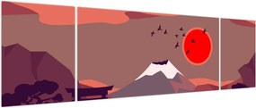 Obraz - Góry Fuji (170x50 cm)