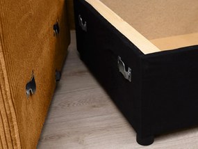 Rozkładana narożna sofa SMART COSARO musztardowa, dwustronna + 2 poduszki GRATIS