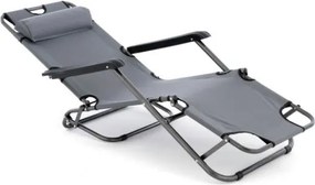 Krzesło ogrodowe składane, szare