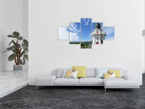 Obraz latarni morskiej Akaroa w Nowej Zelandii (125x70 cm)