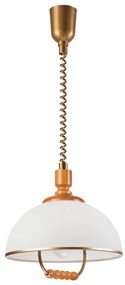 Lampa sufitowa RAMONA 1xE27/60W/230V beż/brąz, ściągana