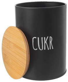 Orion Pojemnik blaszany na cukier BLACK