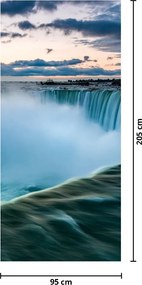 Fototapeta na drzwi - Wodospady (95x205cm)