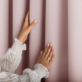 Szaroróżowa zasłona częściowo zaciemniająca (dimout) 140x250 cm Carli Tie – Restilo