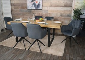 Krzesło do jadalni MCW-L80 (zestaw 6 sztuk),  antracyt