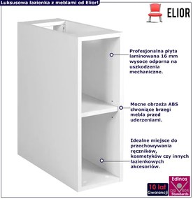 Biała wąska półka łazienkowa 20 cm T0-S43
