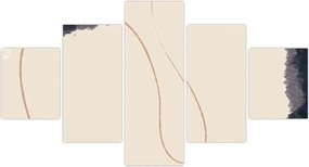 Obraz - Beżowa abstrakcja (125x70 cm)