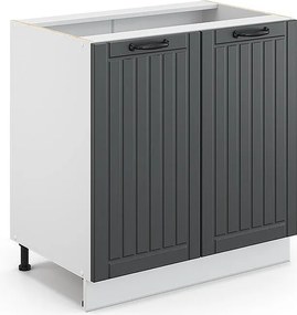 Szafka pod zlew antracytowy domek wiejski 80x51.6x82 fame-line