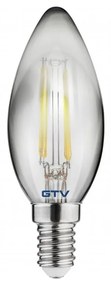 Żarówka filamentowa z ciepłym światłem z gwintem E14, 4 W – GTV