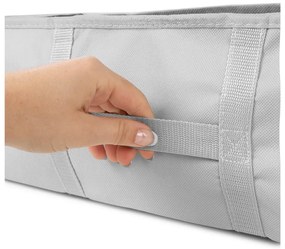 Tekstylny pojemnik do przechowywania ubrań próżniowy/usztywniany 56x56x16,5 cm Granit – Compactor