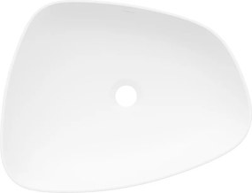 Mexen Ono umywalka nablatowa z konglomeratu 51 x 39 cm, biała - 23045101