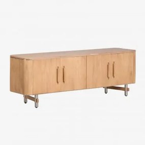Mebel Rtv 160x40 Cm Z Drewna Mango I Stali Osaka Drewno Mango - Sklum