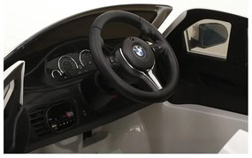 Auto na akumulator x6 białe skóra, eva