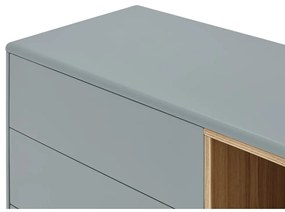 Niebieska/szara niska komoda 180x76 cm Corvo – Teulat