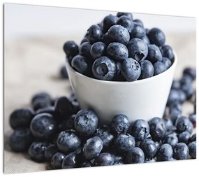 Obraz na szkle - Jagody (70x50 cm)