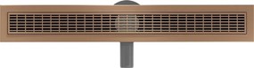 Mexen Flat 360° M33 odpływ liniowy obrotowy 60 cm, miedź szczotkowana - 1C33060-40