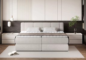 Grande - przestronne łóżko kontynentalne z materacem 7-strefowym i 2 pojemnikami 140x200 - 240x200