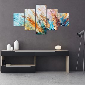 Obraz - Pszenica, abstrakcja (125x70 cm)