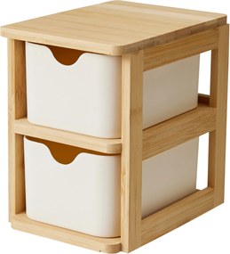 Podwójny organizer bambusowy SKAFFA, 15 x 10,8 cm