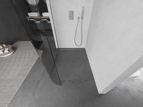 Mexen Kioto-R ścianka prysznicowa zaokrąglona Walk-in 100 x 200 cm, transparent 8 mm, chrom - 800-100-101-01-06
