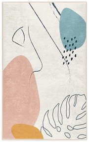 Kremowy dywan odpowiedni do prania 80x150 cm Abstract Shapes – Mila Home
