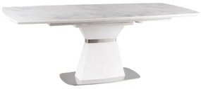 STÓŁ SATURN II CERAMIC BIAŁY JASPER WHITE/BIAŁY MAT 160(210)X90 SIGNAL