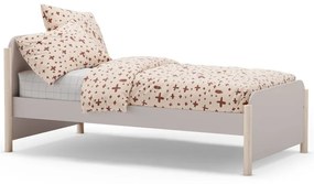 Kremowe łóżko dziecięce z litego drewna sosnowego 90x190 cm Enola – Marckeric