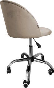Fotel obrotowy COLIN krzesło biurowe fotel ergonomiczny do biurka : Kolor Stelaża - Chrom, Kolor tkaniny - VELVET - MG09, Typ siedziska - Siedzisko obrotowe 360°, Typ tkaniny - Velvet