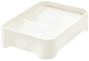 Biały organizer na kosmetyki iDesign Eco Bin, 28,12x19,23 cm