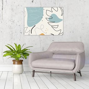 Obraz - ilustracja liścia (70x50 cm)