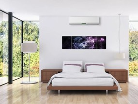 Obraz - Mandala lotosu w kosmosie (170x50 cm)