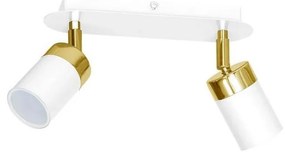 Oprawa punktowa JOKER 2xGU10/25W/230V biała/złota