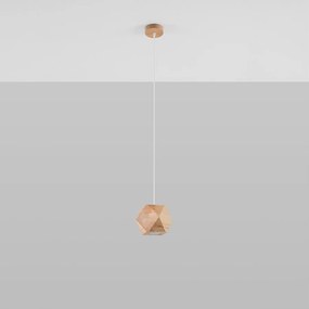 Lampy wiszące skandynawski Timberix, drewno - 1 źródło światła 4000K - L.12 x H.120 cm - naturalne drewno