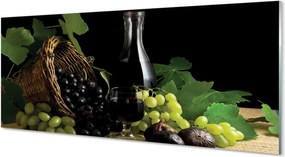 Panel szklany do Kuchni Winiarski Kosz z Winogronami
