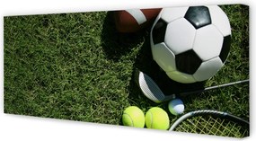 Obraz drukowany na płótnie Sportowy Zestaw Do Tenisa