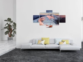 Obraz - Zimowa panorama górska II. (125x70 cm)