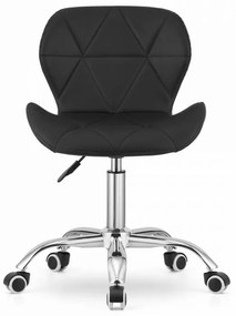 Zestaw do biura stół TAYLOR SONOMA 100x50 cm + krzesło biurowe AVOLA z ekoskory czarny