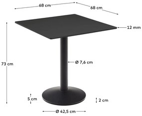 Metalowy stół ogrodowy 68x68 cm Esilda – Kave Home