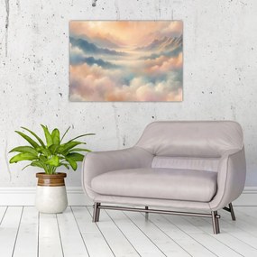 Obraz na szkle - Chmury (70x50 cm)