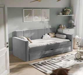 Łóżko młodzieżowe LUMI I z dodatkową powierzchnią spania - 80x200