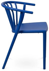 Niebieskie plastikowe krzesło ogrodowe Capri – Bonami Essentials