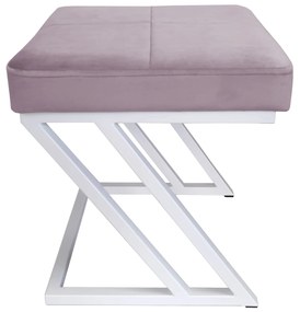 Pufa ZETA LOFT taboret podnóżek podstawa biała MG55