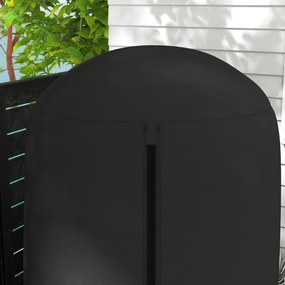 Outsunny Pokrowiec ochronny na fotel wiszący, wodoszczelny, pyłoszczelny, poliester, Ø128 x 190 cm, Czarny