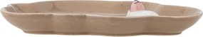 Brązowy kamionkowy talerz dla dzieci 14x20 cm Dolly – Bloomingville Mini