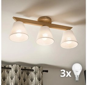Brilagi - LED  Żyrandol natynkowy ANTHONY 3xE14/40W/230V dąb/biały