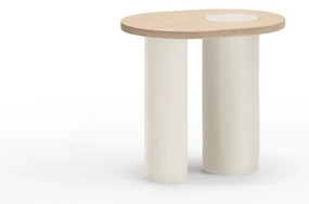 Stolik w dekorze jesionu 60x45 cm Nori – Teulat